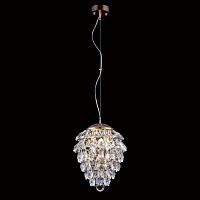 подвесной светильник crystal lux charme sp3+3 led gold/transparent в Тамбове