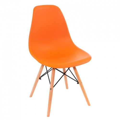 стул деревянный eames pc-015 оранжевый в Тамбове