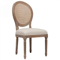 стул vintage french round cane back кремовый лён в Тамбове