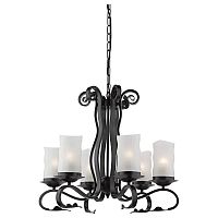 подвесная люстра arte lamp scroll a7915lm-6bk в Тамбове