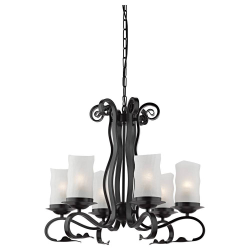 подвесная люстра arte lamp scroll a7915lm-6bk в Тамбове