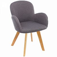 стул деревянный стул asia wooden legs / grey fabric в Тамбове