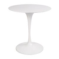 стол eero saarinen style tulip table top mdf d70 глянцевый белый в Тамбове