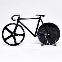 нож для пиццы из нержавеющей стали the fixie, черный мрамор в Тамбове