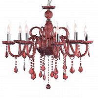 подвесная люстра ideal lux giudecca sp8 rosso в Тамбове