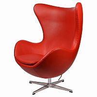 кресло arne jacobsen style egg chair красное в Тамбове