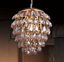 подвесной светильник crystal lux charme sp3+3 led gold/amber в Тамбове