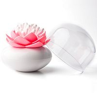 контейнер для хранения ватных палочек lotus белый-розовый в Тамбове