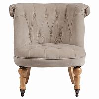 кресло amelie french country chair серо-бежевое в Тамбове