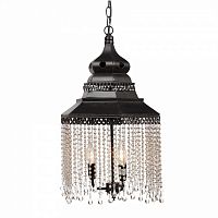 люстра подвесная черная с хрустальными подвесками chandelier в Тамбове