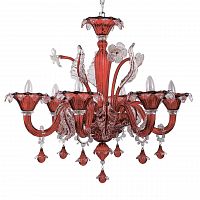 подвесная люстра ideal lux ca vendramin sp6 rosso в Тамбове