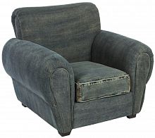 кресло san francisco denim armchair серое в Тамбове