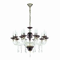 подвесная люстра odeon light amarone 3928/15 красная в Тамбове