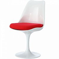 стул eero saarinen style tulip chair красная подушка в Тамбове