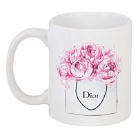 кружка с рисунком dior peonies в Тамбове