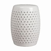 керамический столик-табурет cutwork garden stool белый в Тамбове