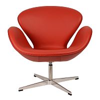 кресло arne jacobsen style swan chair красное в Тамбове