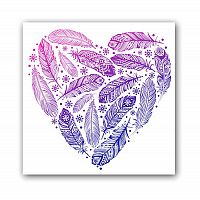 постер heart а4 (фиолетовый) в Тамбове